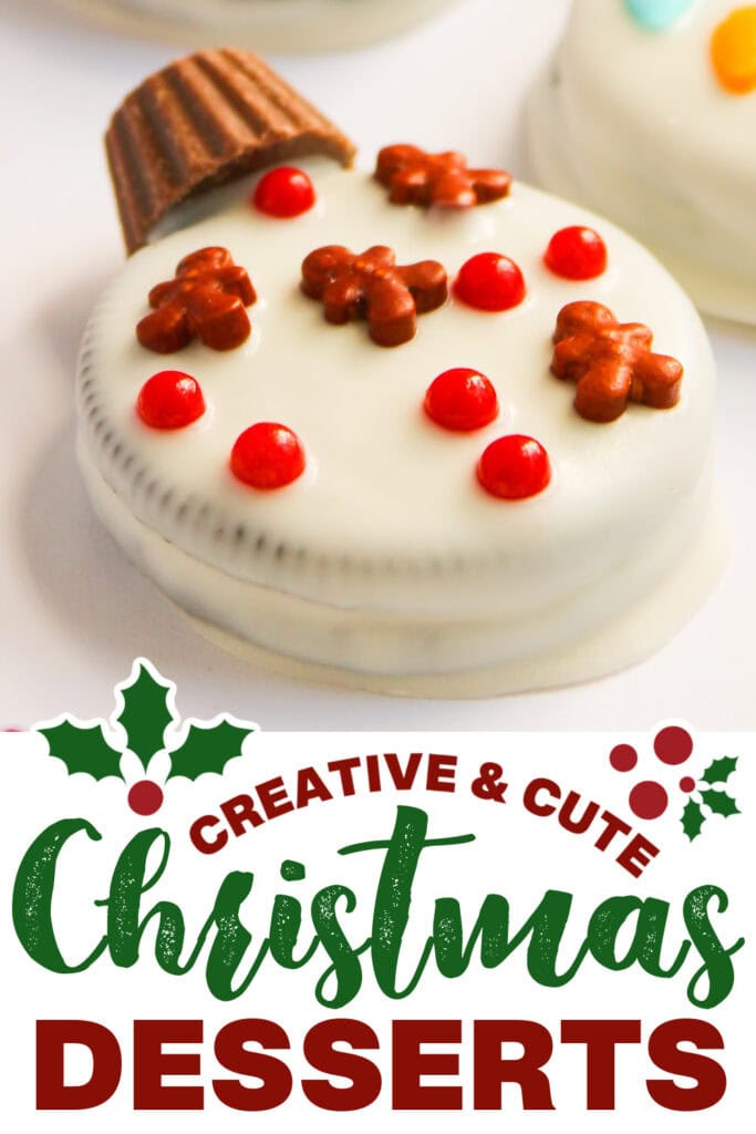 cute christmas desserts - Christmas Ornament Oreos copy