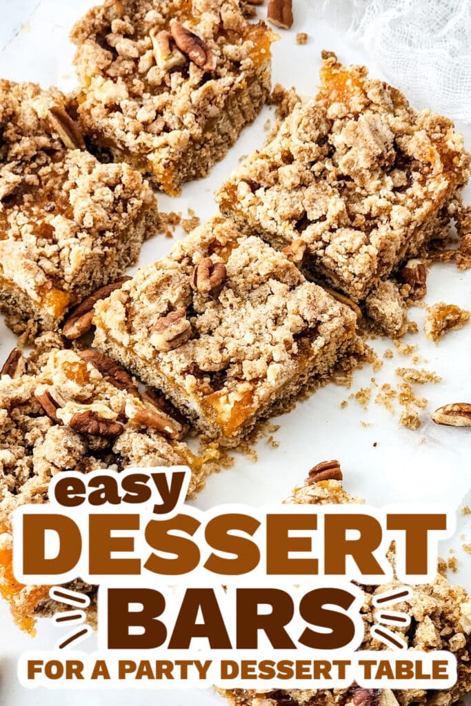dessert bars - Brown Butter Peach Bars