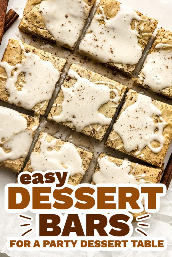 dessert bars - Chai Latte Blondie