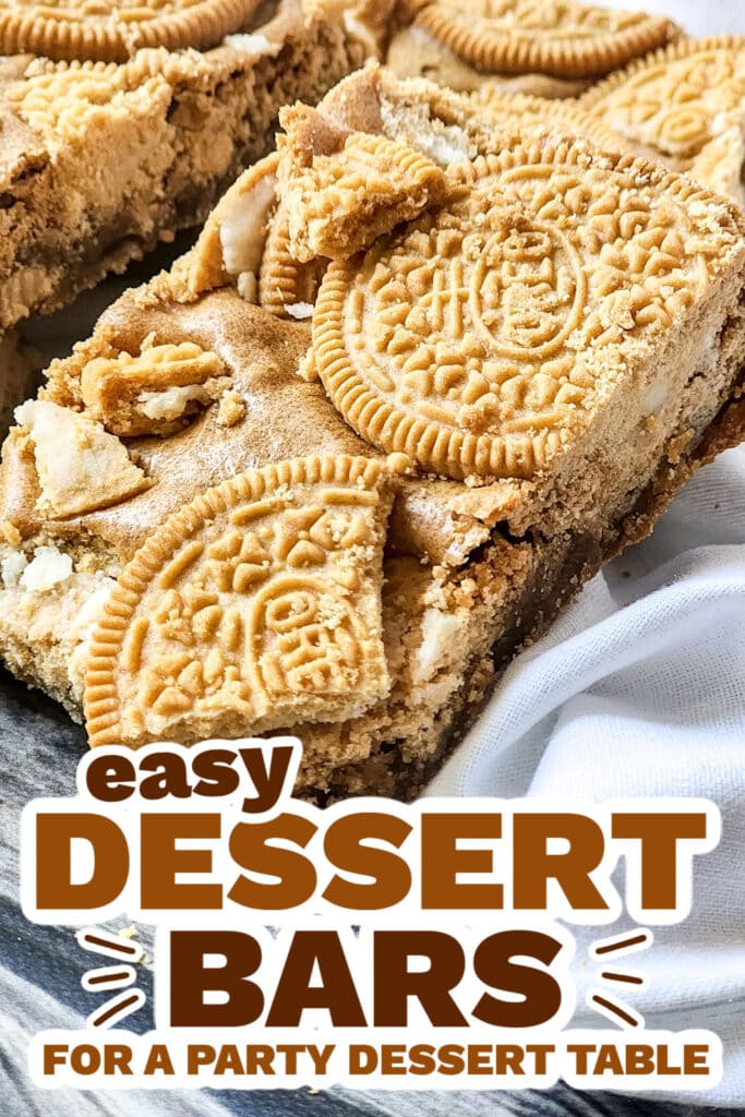 dessert bars - Golden Oreo Blondies