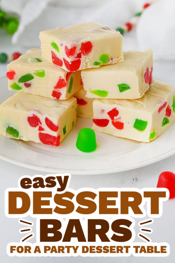 dessert bars - Gum drop Fudge