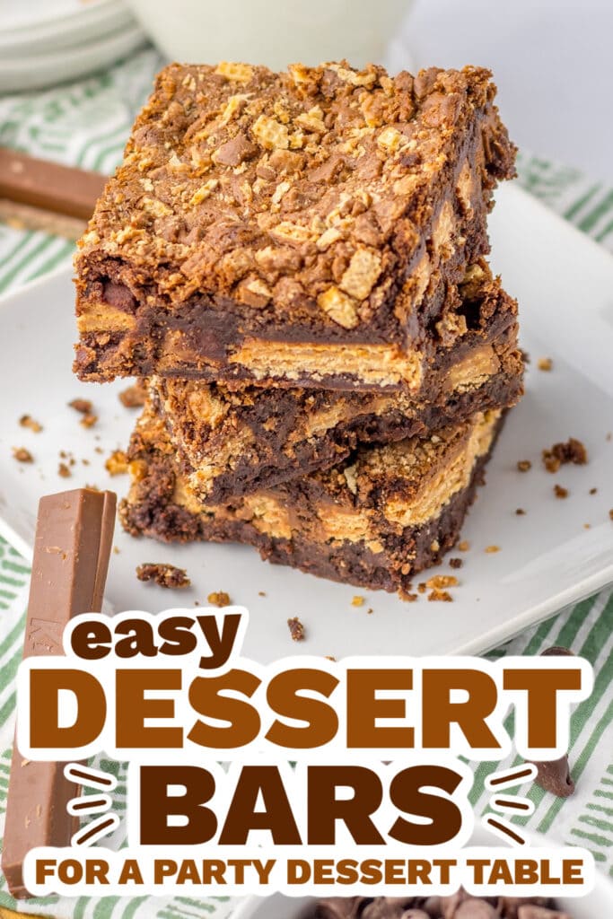dessert bars - Kitkat Brownies
