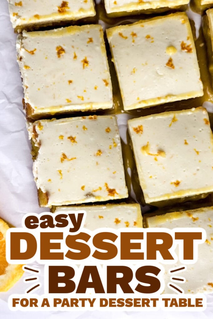 dessert bars - Orange Dreamsicle Bars