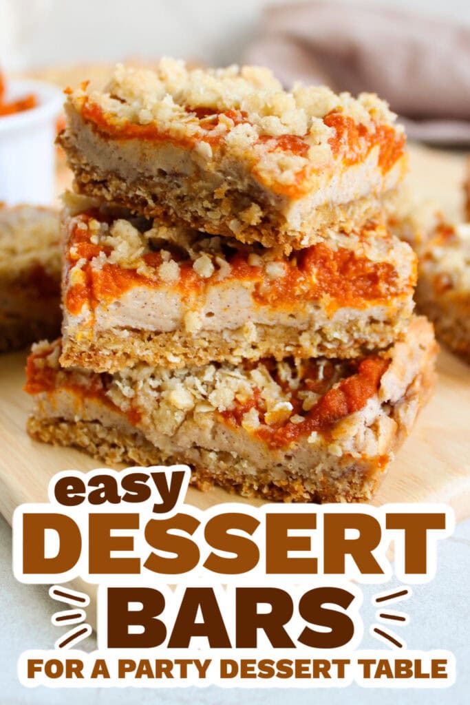 dessert bars - Pumpkin Cream Cheese Bars