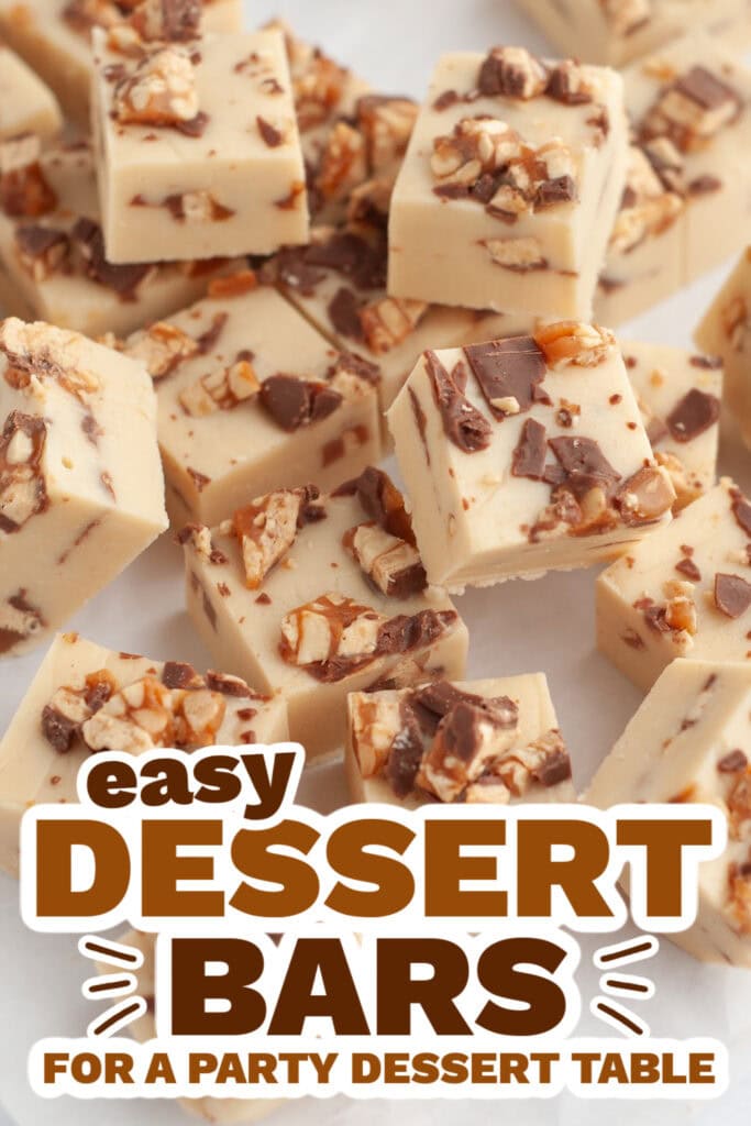dessert bars - Snickers Fudge