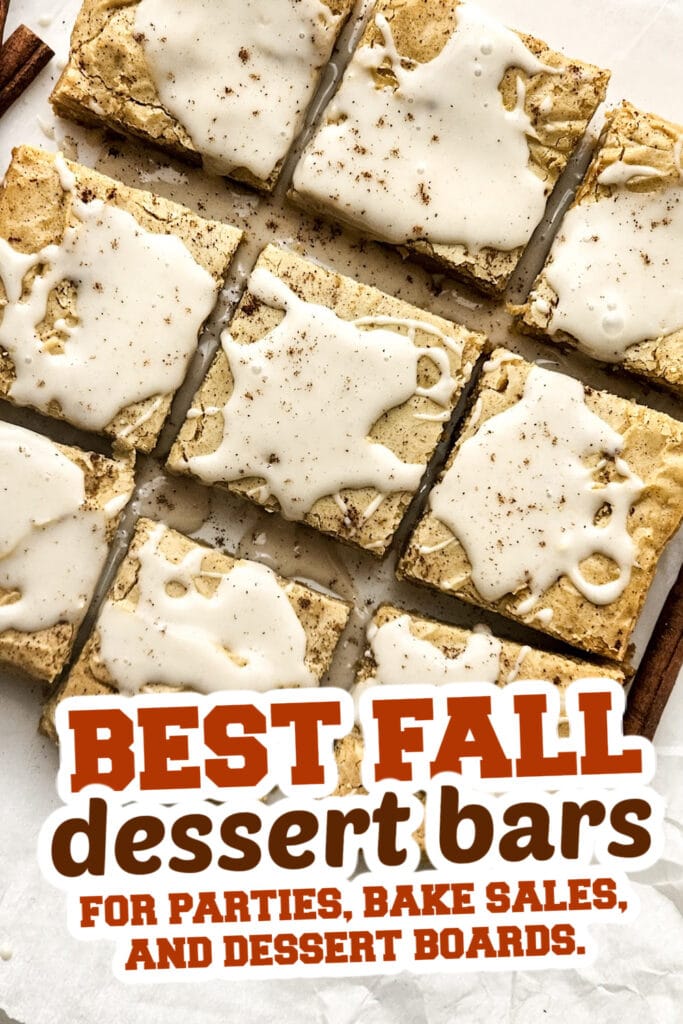 fall dessert bars - Chai Latte Blondies copy