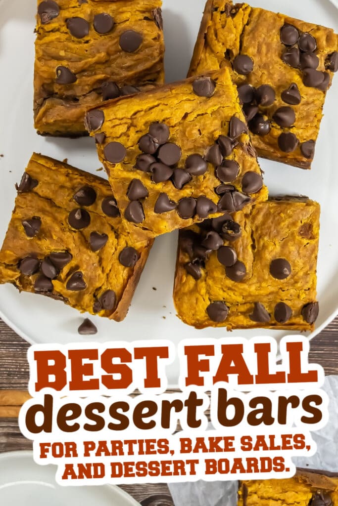 fall dessert bars - Pumpkin Brownies copy