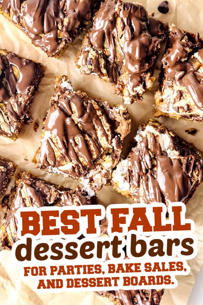 fall dessert bars - Pumpkin S’mores Bars copy
