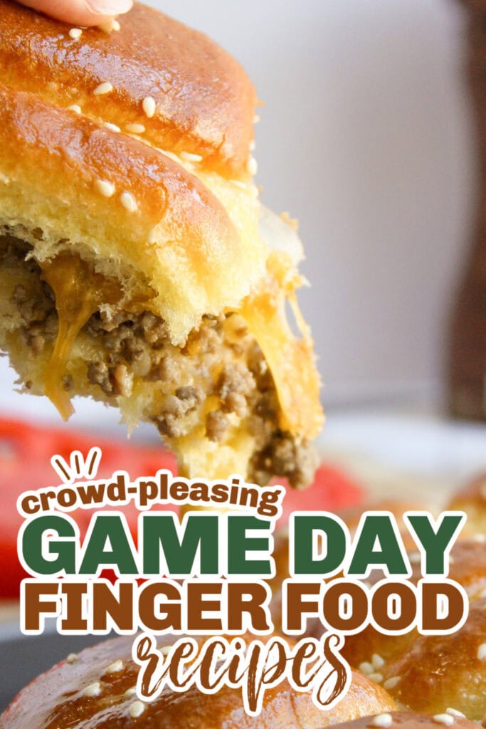 game day finger foods- Cheeseburger Sliders