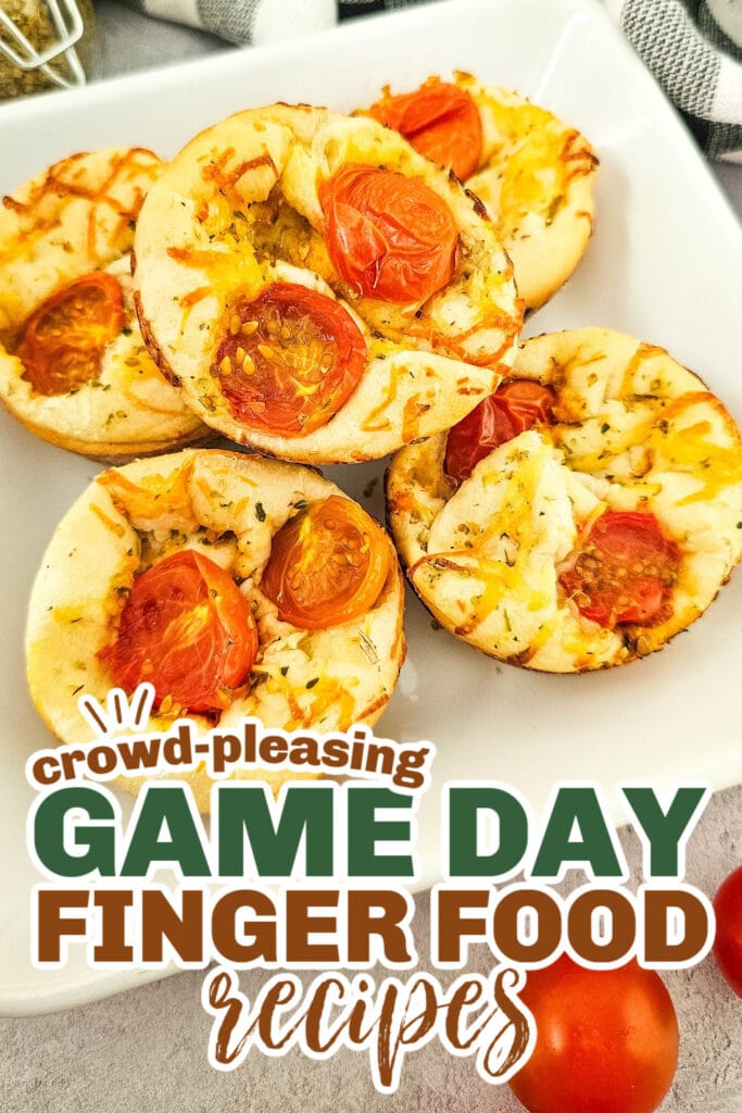 game day finger foods- Cheesy Tomato Focaccia Rolls