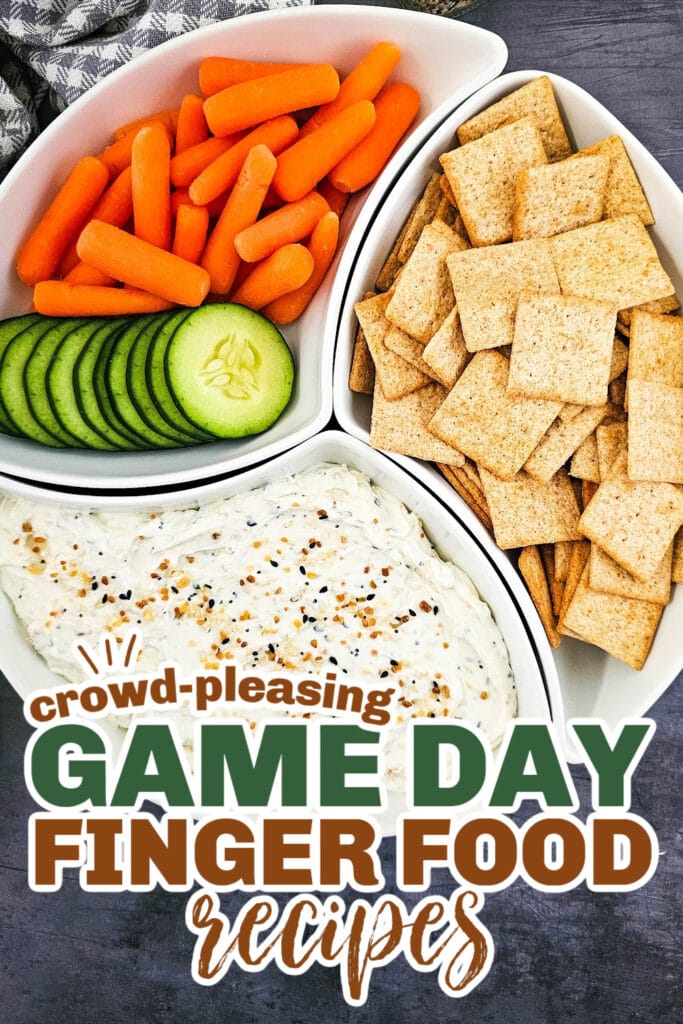 game day finger foods- Everything Bagel Dip