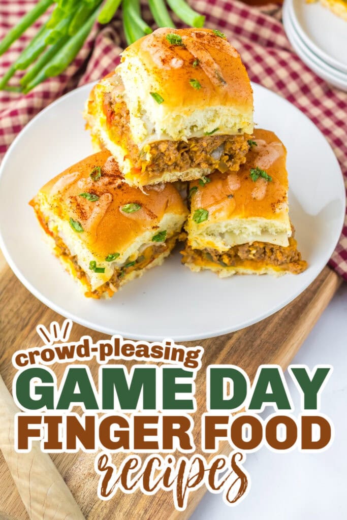 game day finger foods- Sloppy Joe Enchilada Sliders
