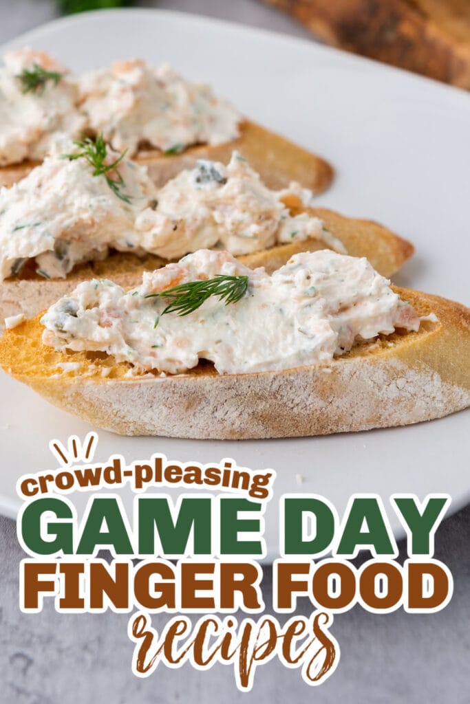 game day finger foods- Smoked Salmon Dip