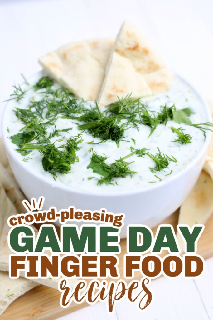game day finger foods- Tzatziki Dip