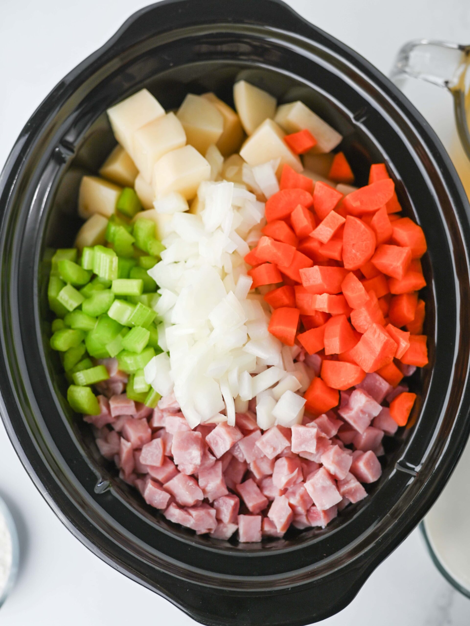 Crockpot Ham and Potato Soup Process Photo