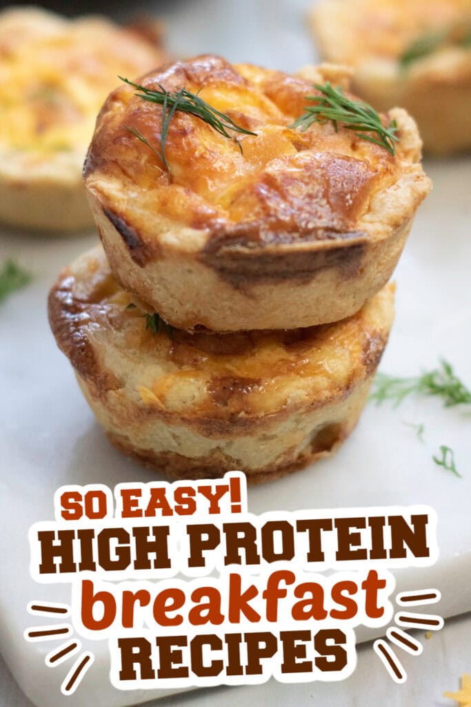 high protein breakfast -Salmon and Cheese Mini Quiches copy