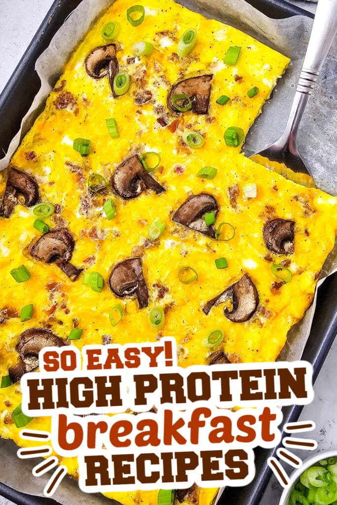 high protein breakfast - Sheet Pan Frittata copy