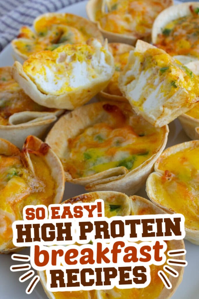 high protein breakfast -Three Cheese Mini Quiches copy