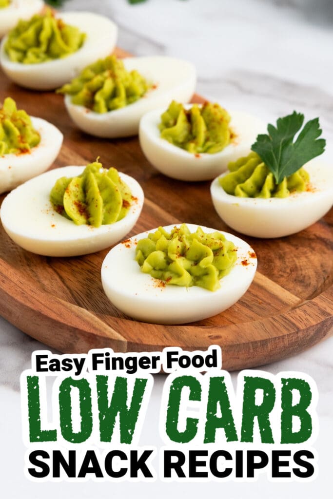 low carb finger foods-Avocado Deviled Eggs