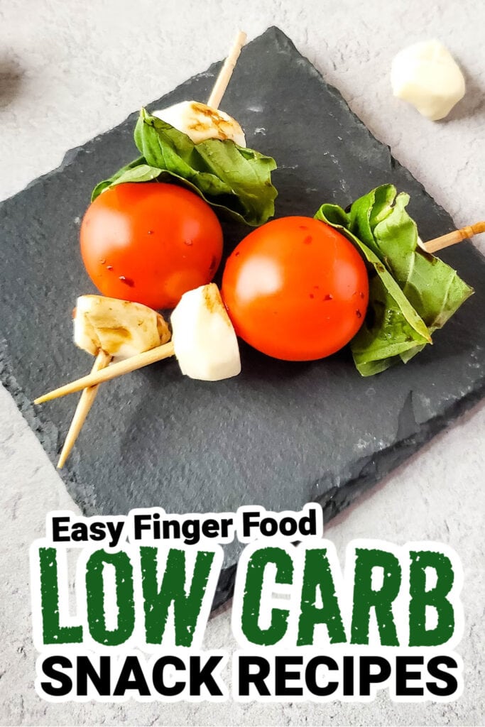 low carb finger foods -Luxurious Caprese Skewers