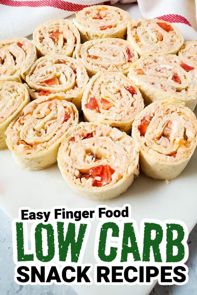 low carb finger foods - Seafood Pinwheels