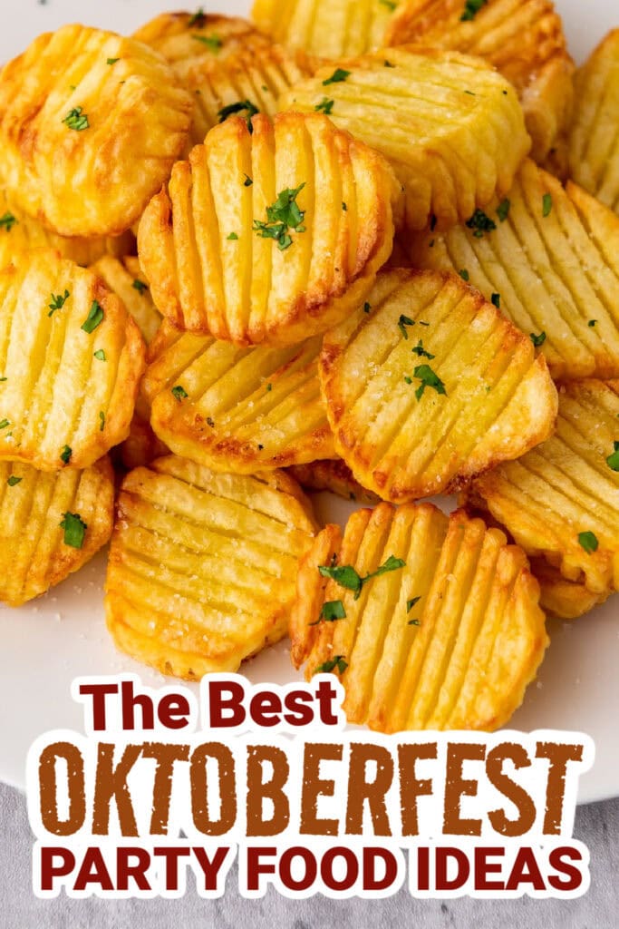 oktoberfest party foods - Air Fryer Accordion Potatoes
