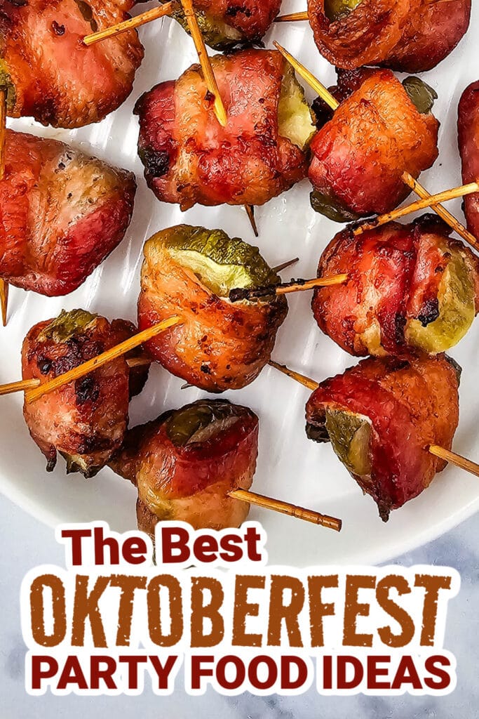 oktoberfest party foods - Bacon Wrapped Dilly Bites