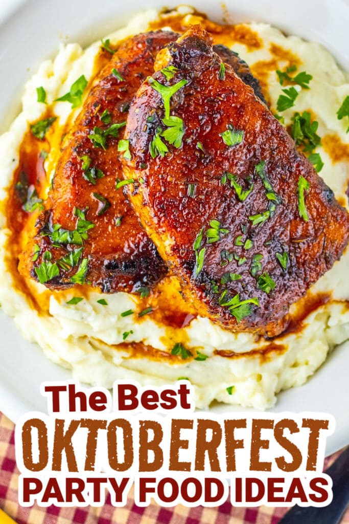 oktoberfest party foods - Brown Sugar Glazed Pork Chops copy