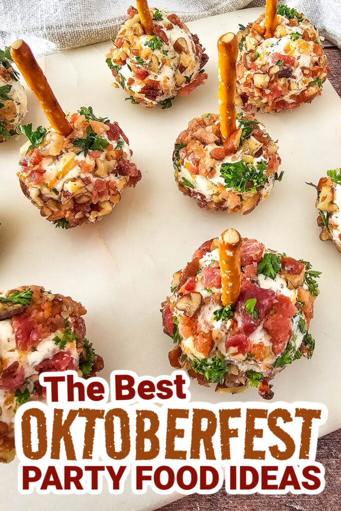 oktoberfest party foods - Cracked Out Cheeseball Bites