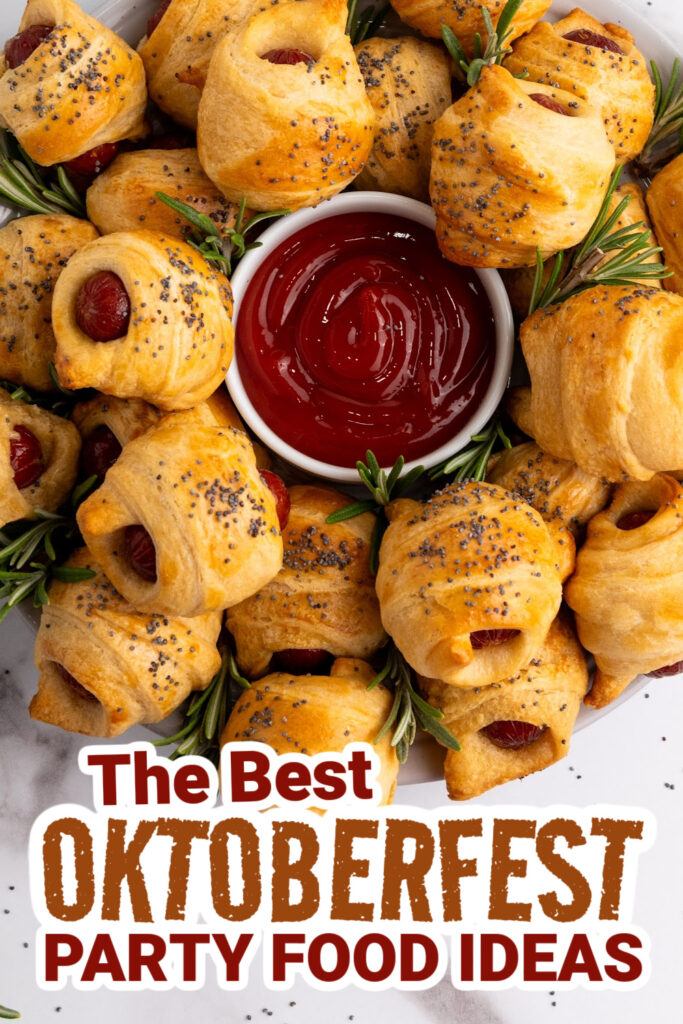 oktoberfest party foods - Flaky Mini Piggies in a Blanket