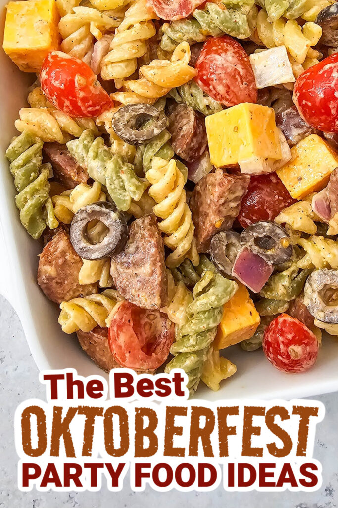 oktoberfest party foods - Smoked Sausage Pasta Salad