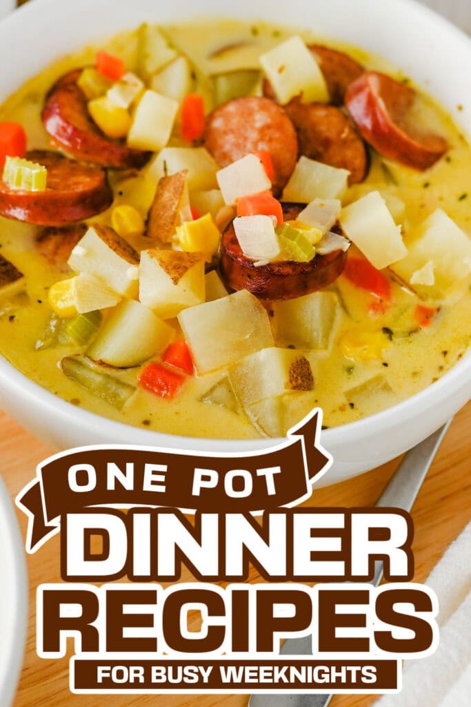 one pot dinner recipes - Creamy Kielbasa Potato Soup copy