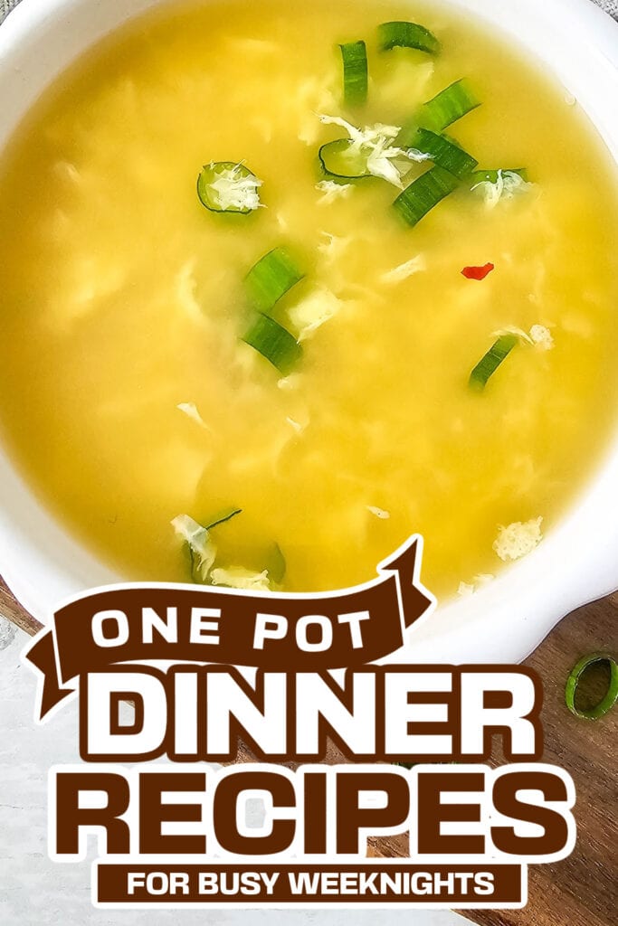 one pot dinner recipes - Homemade Egg Drop Soup copy