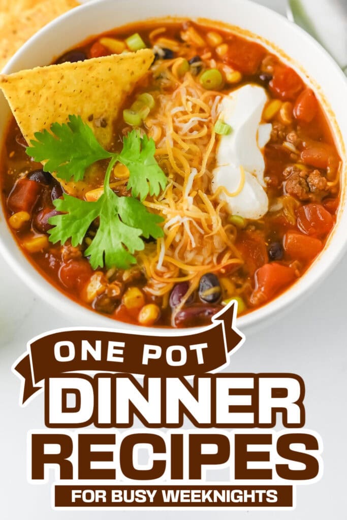 one pot dinner recipes - One-Pot Beef Taco Soup copy
