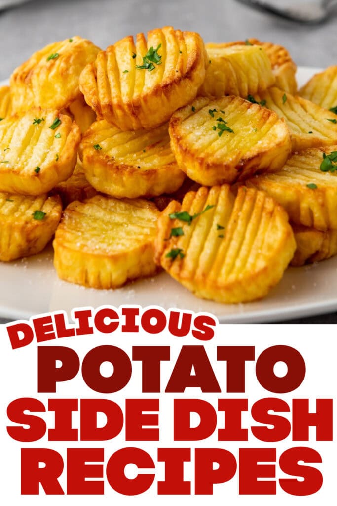 potato side dish ideas - Air Fryer Accordion Potatoes copy