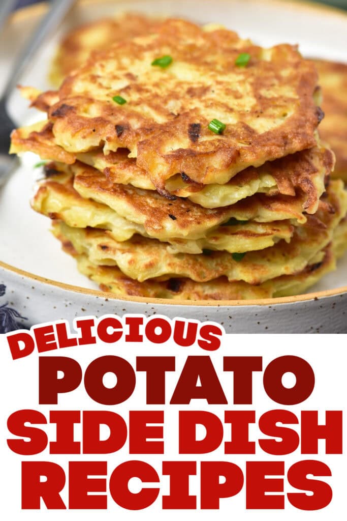potato side dish ideas - Crispy Potato Latkes copy