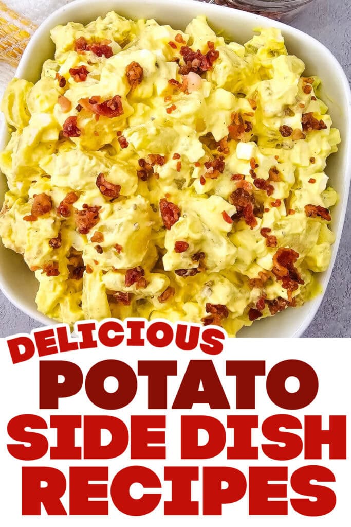 potato side dish ideas - Deviled Egg Potato Salad copy