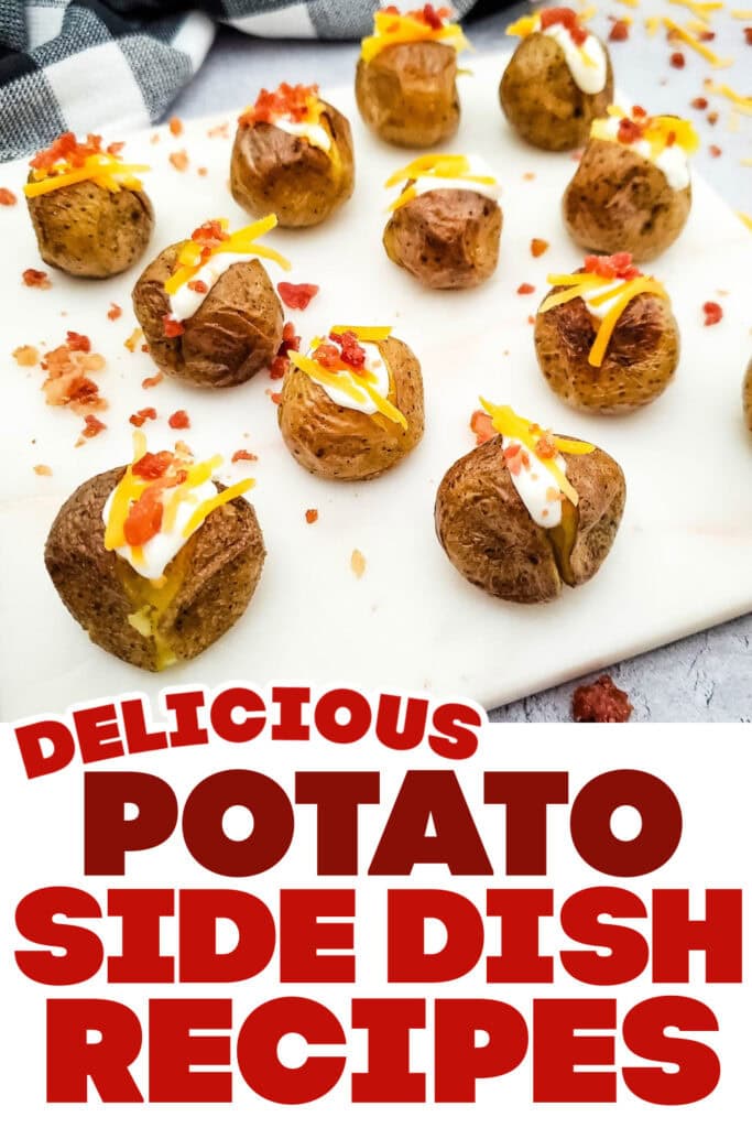 potato side dish ideas - Loaded Mini Baked Potato Bites copy