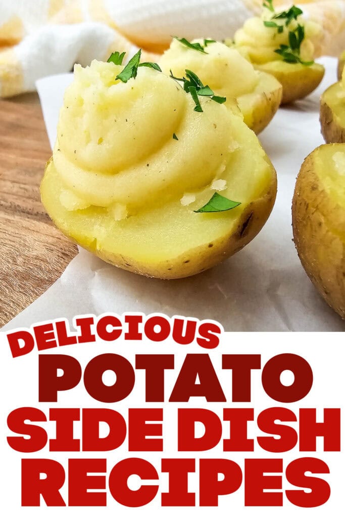 potato side dish ideas - Mini Deviled Potatoes copy