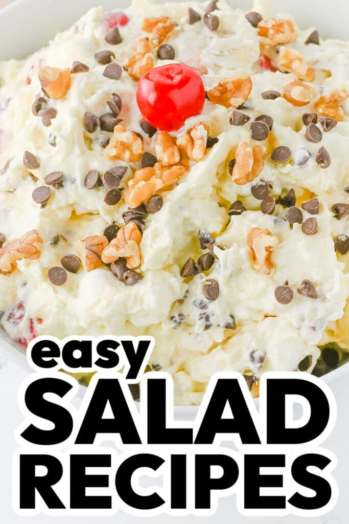 salad recipes -Banana Split Puff Salad
