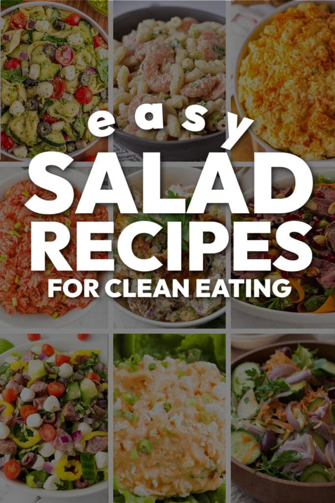 salad recipes pin image