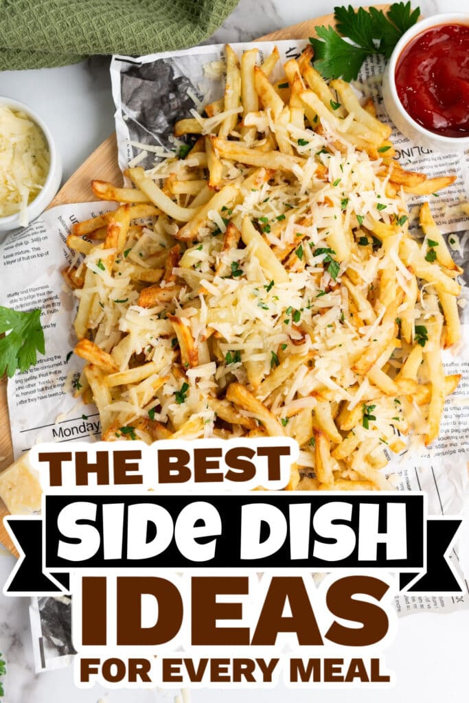 side dish ideas - Air Fryer Parmesan Truffle Fries copy