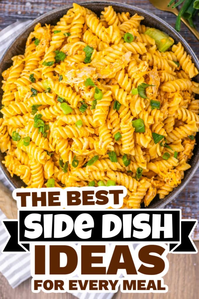 side dish ideas - Buffalo Chicken Pasta Salad copy