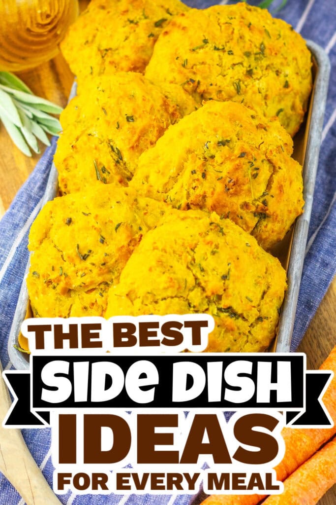 side dish ideas - Buttery Herb Stuffing Biscuits copy