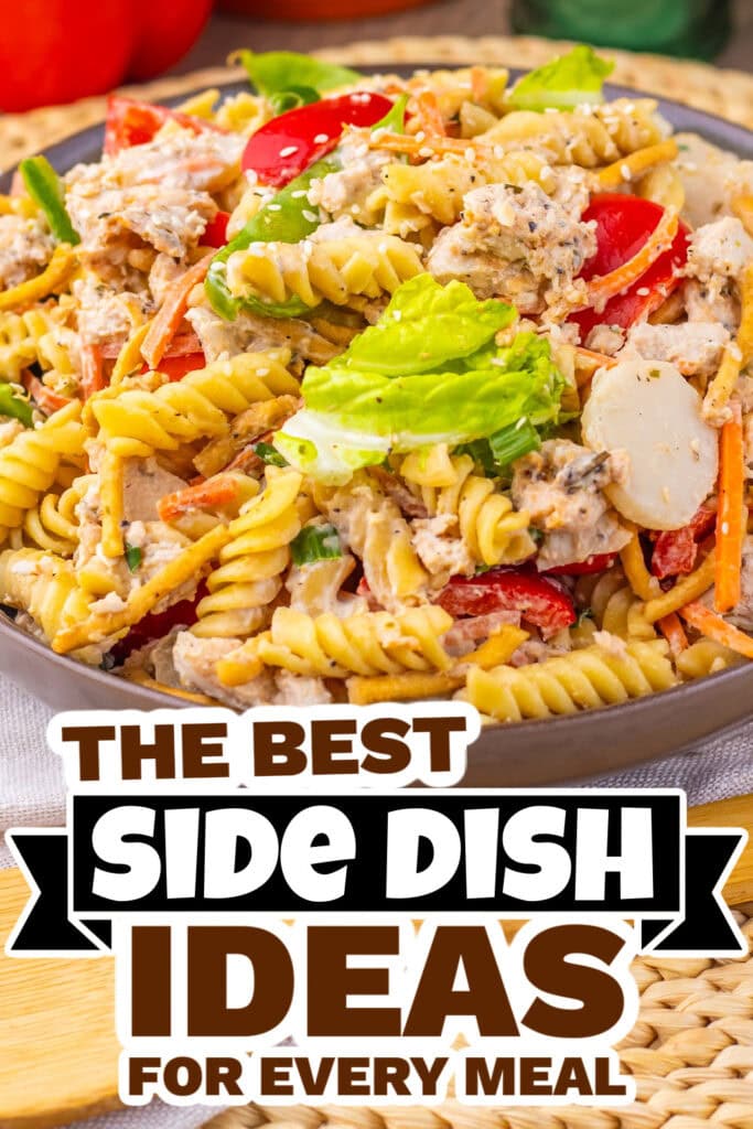 side dish ideas - Chinese Chicken Pasta Salad copy