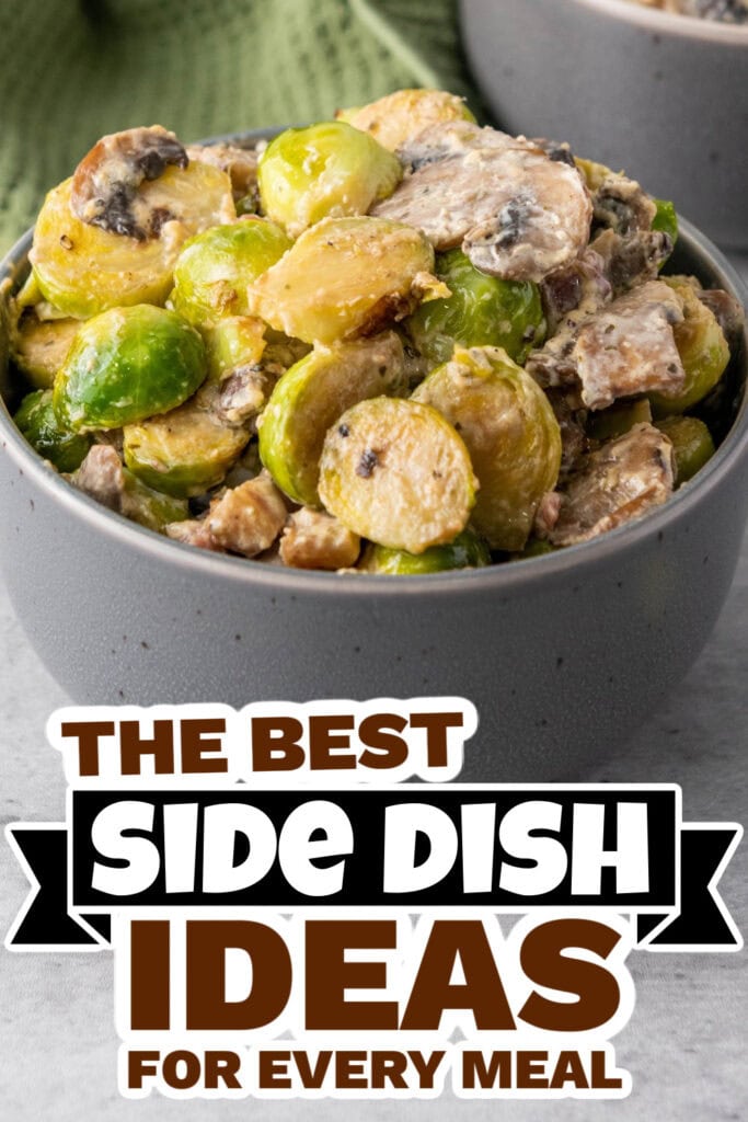 side dish ideas - Creamy Brussels Sprouts with Pancetta copy