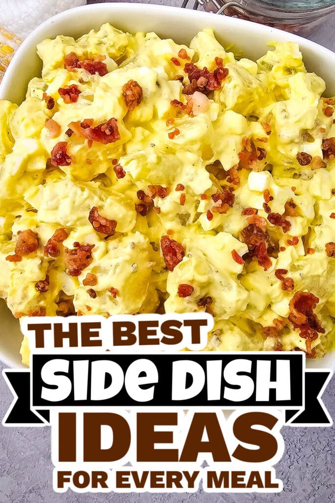 side dish ideas - Deviled Egg Potato Salad copy