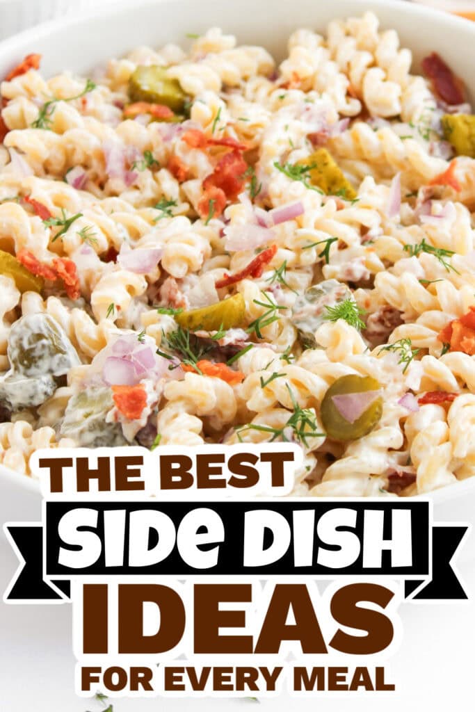 side dish ideas - Dill Pickle Pasta Salad copy