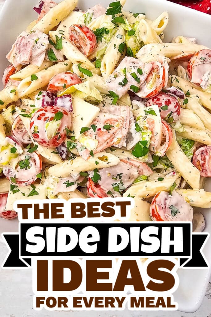 side dish ideas - Italian Hoagie Pasta Salad copy
