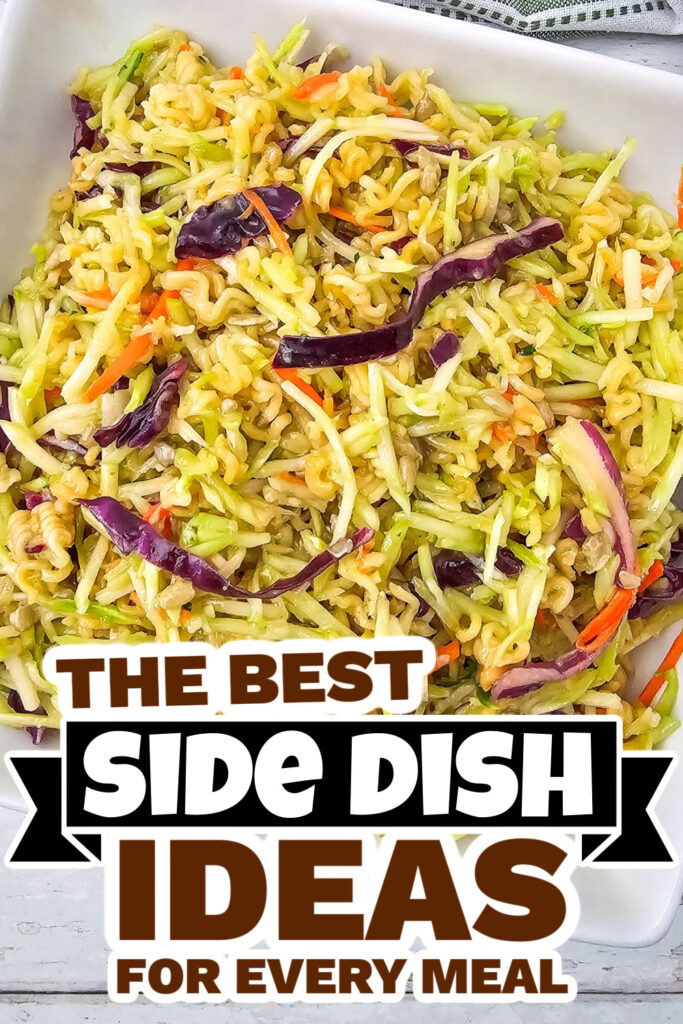 side dish ideas - Ramen Noodle Broccoli Slaw Salad copy